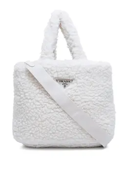 Prada shearling two-way bag 23295565