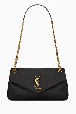 Saint Laurent Calypso Shoulder Bag in Lambskin Leather 216135231_13