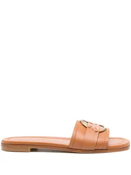 Moncler Bell leather slides 23306562