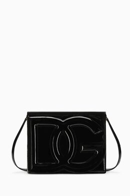 Dolce & Gabbana DG Logo Crossbody Bag in Patent Leather 215389141_245