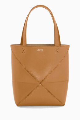 Loewe Mini Puzzle Fold Tote Bag in Shiny Calfskin 217234863_179