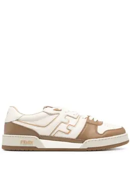 Fendi Match FF-appliqué leather sneakers 22949874