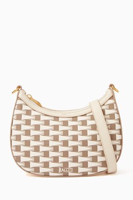 Bally Ellipse Monogram Shoulder Bag in Canvas 217200920_15