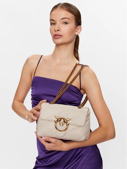 Сумка Pinko MINI LOVE BAG PUFF MAXI QUILT, кремовый 100039a0f2z14q | белый
