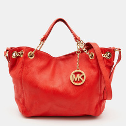 Michael Kors Orange Leather Chain Hobo 803790