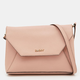DKNY Pink Leather Flap Crossbody Bag 803791