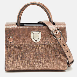 Christian Dior Bronze Leather Mini Christian Diorever Tote 791046
