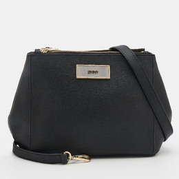 DKNY Black Leather Shoulder Bag 683574