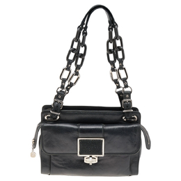 Balenciaga Blue/Black Stingray and Leather Cherche Midi Shoulder Bag 560430