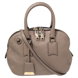 Burberry Grey Grain Leather Orchard Satchel 521801