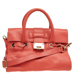 Jimmy Choo Coral Leather Rosalie Satchel 500790