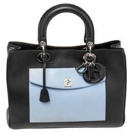 Christian Dior Tri Color Leather Christian Diorissimo Pocket Tote 508222
