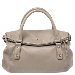 Kate Spade Beige Leather Cobble Hill Leslie Satchel 487523