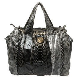 Gucci Black Python Large Hysteria Tote 415351