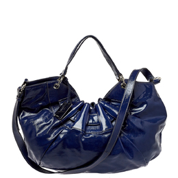 Furla Blue Patent Leather Ninfea Hobo 413815