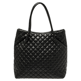 DKNY Black Quilted Leather Tote 396271