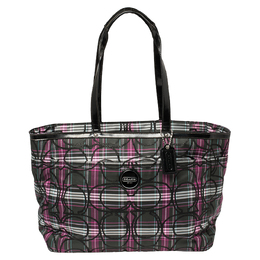 Coach Multicolor Canvas and Patent Leather Diaper Bag 387716