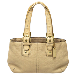 Coach Cream Leather Soho Tote 386891