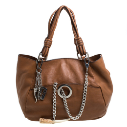 Gianfranco Ferre Brown Leather Shoulder Bag 367415