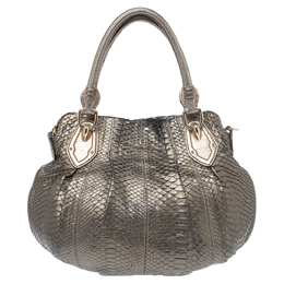 Aigner Metallic Python Hobo 352438
