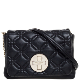 Kate Spade Black Leather Astor Court Naomi Crossbody Bag 325807