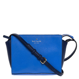 Kate Spade Blue Leather Cedar Street Crossbody Bag 310718