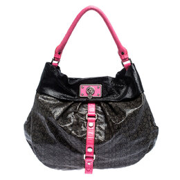 Marc Jacobs Multicolor Coated Fabric and Leather Lil Riz Hobo 241275