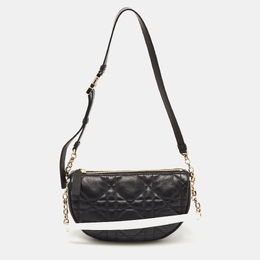 Christian Dior Black Cannage Leather Small Vibe Hobo 853484