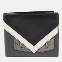 Fendi Tri Color Leather Bag Bugs Eyes Bifold Wallet 857338
