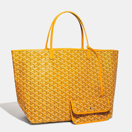 Goyard Yellow Goyardine Coated Canvas and Leather Saint Louis GM Tote 861679