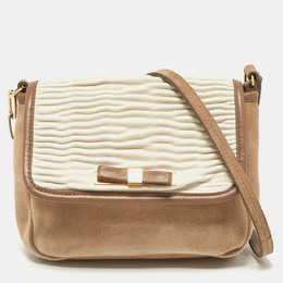 Furla Tri Color Leather Flap Crossbody Bag 866233