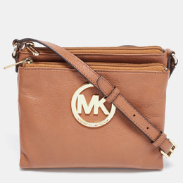 Michael Kors Brown Leather Crossbody Bag 873254