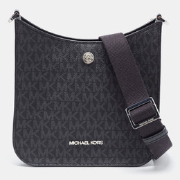 Michael Kors Black Signature Coated Canvas Briley Messenger Bag 886637