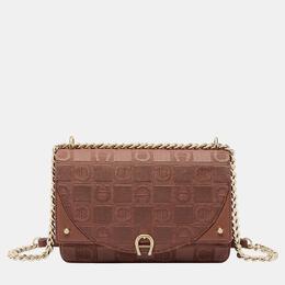 Aigner Demi Brown shiny light gold Metal Griffata Crossbody bag Demi Brown 886988