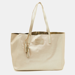 Michael Kors Gold Faux Leather Shopper Tote 901635