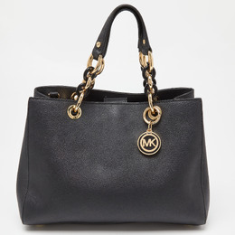 Michael Kors Black Saffiano Leather Medium Cynthia Tote 903330
