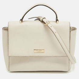 Kate Spade Off White Leather Charline Arbour Hill Top Handle Bag 929760