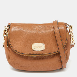 Michael Kors Brown Leather Bedford Crossbody Bag 933129