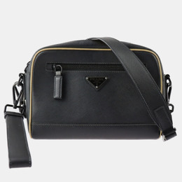 Prada Black Leather Travel shoulder bag 935478