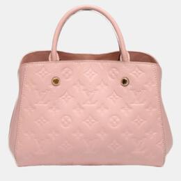 Louis Vuitton Rose Poudre Empreinte BB Leather Montaigne Satchel 936973