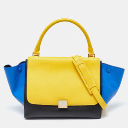 Celine Tri Color Leather Medium Trapeze Bag 941371