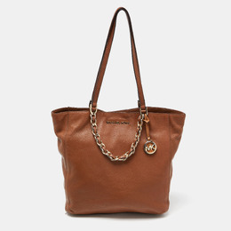 Michael Kors Brown Leather Chain Tote 941009