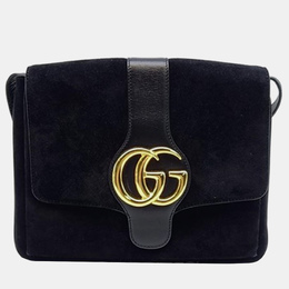 Gucci Black Suede Arli Shoulder Bag 945781