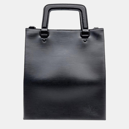 Louis Vuitton Louis Vuiton Black Epi Leather Sac Plat Tote Bag 947742