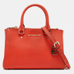 Michael Kors Red Leather Small Sutton Tote 950884