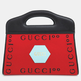 Gucci Red Leather 100th Anniversary Tote Bag 949930