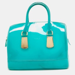 Furla Green Rubber Candy Satchel 960168