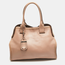 Tod's Rose Poudre Leather Cape Tote 962491