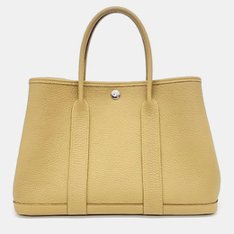 Hermes Beige Negonda Leather Garden Party 30 Tote Bag 949775