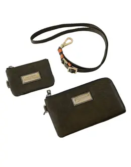 Dolce & Gabbana Dark Green Nylon Logo Multifunctional Kit 2 Pcs Set Bags bag1129
